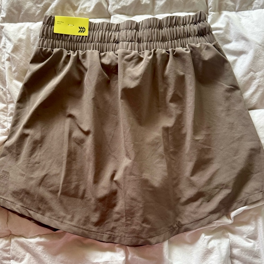 All-in-Motion Women’s Taupe Athletic Skort Inner Brief Lining UV Protect - Picture 3 of 7